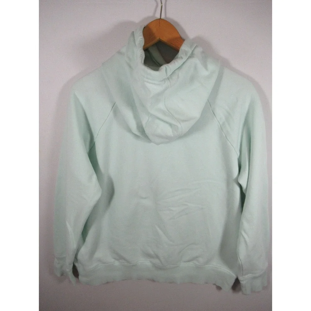 Under Armour Rival Pullover Hoodie Women Large Green Sweatshirt Loose - Picture 7 of 7